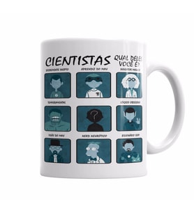 Cientistas Kupa Bardak Porselen