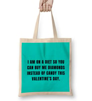 Sarcasm Funny Quote Valentine s Day For Lover Or Boyfriend Girlfriend Bez Çanta Uzun Saplı