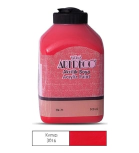 ARTDECO AKRİLİK BOYA 500 ML. KIRMIZI