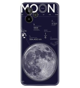General Mobile GM 24 Pro Kılıf Resimli Desenli Baskılı Silikon Moon info 1424