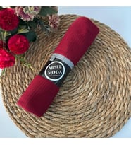 ARSEL MODA Pratik Pliseli Şal Kırmızı PVD0118