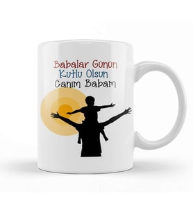 Babalar Günü Babaya Hediye 069 Kupa Bardak Porselen