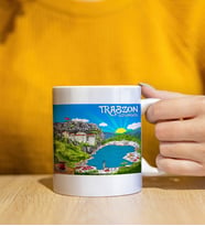 Trabzon Uzungöl Tasarımlı Beyaz Kupa
