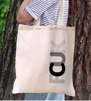 BK Gift Fcuk Tasarımlı Kanvas Bez Çanta, Baskılı Omuz Çantası, Alışveriş Çantası, Plaj Çantası, Arkadaşa Hediye-8
