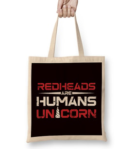 Redheads Human Unicorn Magic Ginger Red Orange Hair Irish Bez Çanta Uzun Saplı