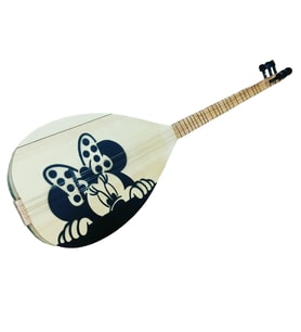CURA MİCKEY MOUSE DESENLİ UZUN SAP ÇOCUK SAZI TAM SET