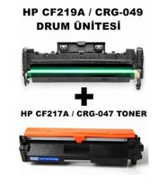 PhotoPrint® Hp M102A CF217A 17A Çipli Ithal Muadil Siyah Toner 1.600 Sayfa + Hp CF219A / CRG-049 Muadil Drum Ünitesi 12.000 Sayfa 2 Li Set