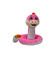 Yılan Peluş Oyuncak Çıngıraklı Sevimli Yılan Peluş 25 Cm - Uyku Ve Oyun Arkadaşı PEMBE (Karışık)