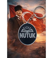 Nutuk Temalı Özel Tasarım Anahtarlık – Atatürk İlhamlı Anlamlı Hatıra - Çift Yönlü 3D Baskı