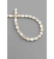 Sedef Doğal Taş Parlak Kahverengi Oval Kesim 6x8mm Dizi [AA]
