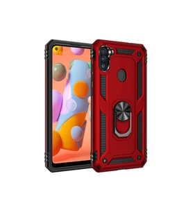 Samsung Galaxy M11 Uyumlu Kılıf Zore Vega Kapak (Kırmızı)