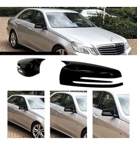 Mercedes E W212 Batman Yarasa Ayna Kapağı Piona Black ABS 2009-2016