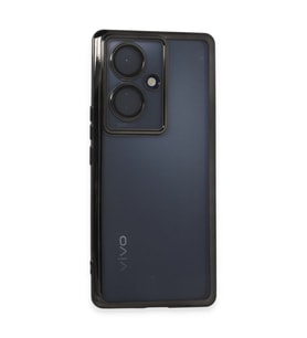 Vivo V29 Lite Kılıf Razer Lensli Silikon - Siyah
