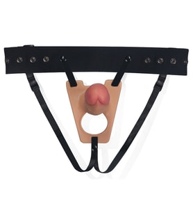 Yumuşak Dokulu 22 Cm İçi Boş Ayarlanabilir Kemerli Penis