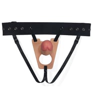 Yumuşak Dokulu 22 Cm İçi Boş Ayarlanabilir Kemerli Penis