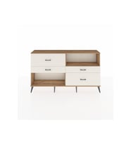 Arges Konsol Tek Raflı 4 Çekmeceli  176x30x99 Çam-Çam/Aytaşı