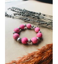 Pembe Firuze Doğal Taş Bileklik