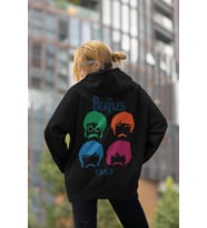 The Beatles 1967 Baskılı Unisex Oversize Müzik Grubu Hoodie