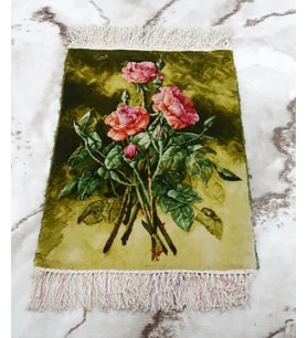 Yün halı El dokuması 36x50 El halısı Doğal yün