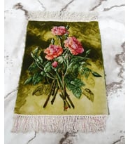 Yün halı El dokuması 36x50 El halısı Doğal yün
