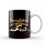 Paragliding Freedom Paraglider Parachuting Skydiving Pilot Kupa Bardak Porselen
