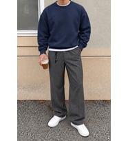 Erkek 3 İplik Şardonlu Regular Fit Bisiklet Yaka Basic Sweatshirt