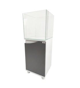 Kanki Pet 40 cm Ultra Clear Nano Flex Seri Mobilyalı Akvaryum Antrasit 64 L