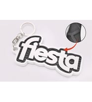 Fiesta Tasarım 3D Baskı Anahtarlık – Petek Desenli Araba Anahtarlığı, Şık Oto Aksesuar