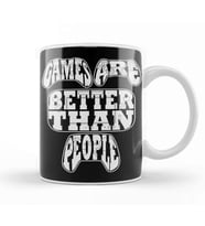 Games Are Better Than People Video Games 01 Kupa Bardak Porselen