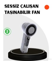 Kompakt Dijital Ekranlı Fan 100 Seviye Hız + Sessiz Çalışma