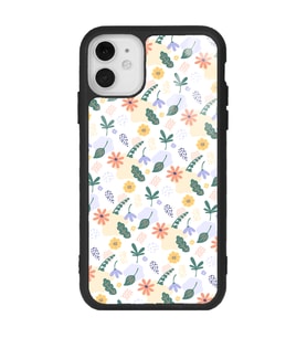 iPhone 11 Uyumlu Minik Çiçekler Tasarımlı Glossy Telefon Kılıfı