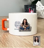 Kişiye Özel Karikatürlü Cat Lover Kedi Annesi Lüks Fincan Anneler Günü Hediyesi