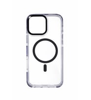 İphone 16 Pro Max ile Uyumlu Magsafe Özellikli Kenarları Renkli Şeffaf Solo Kılıf