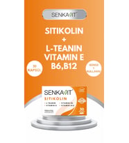 Senkavit Sitikolin + L-Teanin + B6 ve Vitamin E İçeren 30 Kapsül
