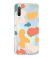Xiaomi Mi 9 Lite Uyumlu Kapak Grunge Tasarımlı Şeffaf Silikon Kılıf