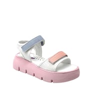 Kindep Mini Angel Poli Hafif Taban Cırtlı Kız Çocuk Sandalet BEYAZ
