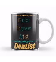 Doctor Engineer Artist Dentist 32 Kupa Bardak Porselen