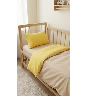 Baby Clime, 3 Parça Bebek Nevresim Takımı - 90x130 Yorgan Kılıfı, Yastık Kılıfı ve Çarşaf (Bej)