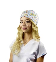Master Likra Doktor Desenli Hastane Medikal Cerrahi Bone (Beyaz)