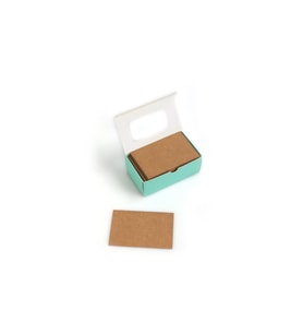 Boş Kartvizit Kraft 8.5x5.5 (90'LI) (0,12 KG) Beyaz