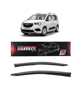 Opel Combo Mugen Cam Rüzgarlığı 2019 sonrası 2'li Sunplex (Beyaz)