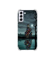 PrintiFy Samsung Galaxy S21plus ile Uyumlu Simya Serisi Gölge Ve Cam Tasarımlı Uv Baskılı Köşe Korumalı Antişok Kılıf