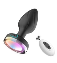 Carmine Wireless Kumandalı Led Işıklı 10 Modlu Su Geçirmez Titreşimli  Plu Vibratör