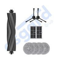 DREAME X30PRO-L10S PRO ULTRA-X30 ULTRA UYUMLU 1 Ana Fırça 2 Yan Fırça 2 Filtre 4 Mop
