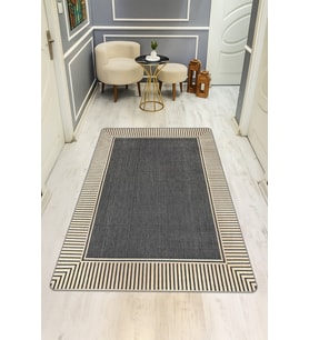 Modern Desenli Dijital Baskı Kaymaz Taban Halı H0956