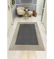 Modern Desenli Dijital Baskı Kaymaz Taban Halı H0956