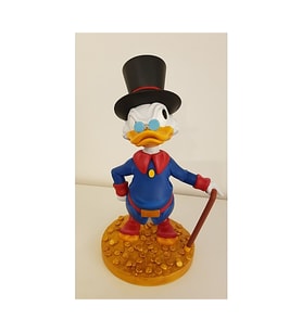 Scrooge McDuck (Varyemez Amca) Boyalı Figür 20 CM (BÜYÜK BOY)