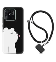 Xiaomi Redmi Note 7 8 9 Pro 10 2022 10 Pro 10S Kılıf Boyun Askılı Silikon Panda Sevimli 1738