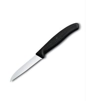 Victorinox Soyma Bıçağı 8cm Testere Ağızlı Siyah