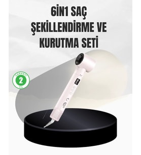 6 Başlıklı Hızlı Kurutma ve Bukle Şekillendirme Seti